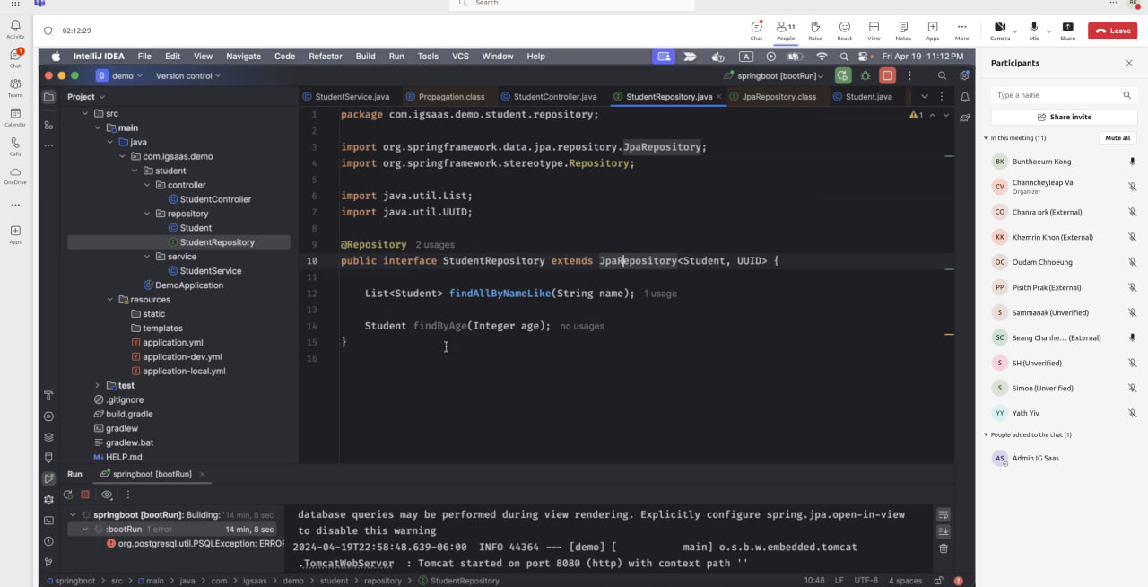 Spring Boot Framework Sharing Part II G-3